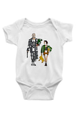 Leon Baskılı Beyaz Unisex Bebek Body - Zıbın