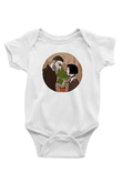 Leon Baskılı Beyaz Unisex Bebek Body - Zıbın