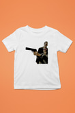 Leon Baskılı Beyaz Unisex Beyaz Çocuk Tişört - Tshirt