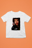 Leon Baskılı Beyaz Unisex Beyaz Çocuk Tişört - Tshirt
