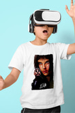 Leon Baskılı Beyaz Unisex Beyaz Çocuk Tişört - Tshirt