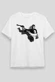 Leon Unisex Baskılı Beyaz Tişört - Tshirt
