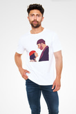 Leon Unisex Baskılı Beyaz Tişört - Tshirt