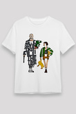 Leon Unisex Baskılı Beyaz Tişört - Tshirt