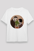 Leon Unisex Baskılı Beyaz Tişört - Tshirt
