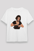 Leon Unisex Baskılı Beyaz Tişört - Tshirt