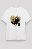 Leon Unisex Baskılı Beyaz Tişört - Tshirt
