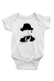 Leonard Cohen Baskılı Beyaz Unisex Bebek Body - Zıbın