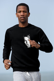 Leonardo DiCaprio Baskılı Unisex Siyah Sweatshirt
