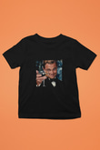 Leonardo DiCaprio Baskılı Unisex Siyah Çocuk Tişört
