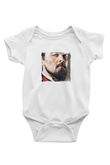 Leonardo DiCaprio Unisex Baskılı Beyaz Bebek Body - Zıbın