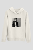 Leonardo DiCaprio Unisex Baskılı Beyaz Kapüşonlu Sweatshirt