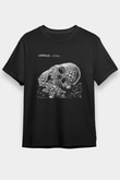 Leprous Baskılı Unisex Siyah Tişört - Tshirt