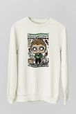 Lewis Capaldi  Baskılı Unisex Beyaz Sweatshirt