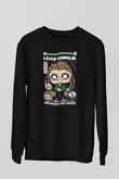 Lewis Capaldi Baskılı Unisex Siyah Sweatshirt