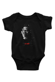 Lil Baby Baskılı Unisex Siyah Bebek Body - Zıbın