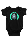 Lil Baby Baskılı Unisex Siyah Bebek Body - Zıbın
