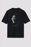 Lil Baby Baskılı Unisex Siyah Oversize Tişört - Tshirt