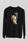 Lil Baby Baskılı Unisex Siyah Sweatshirt