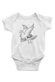 Lil Peep Baskılı Beyaz Unisex Bebek Body - Zıbın