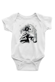 Lil Peep Baskılı Beyaz Unisex Bebek Body - Zıbın