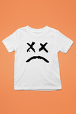Lil Peep Baskılı Beyaz Unisex Beyaz Çocuk Tişört - Tshirt