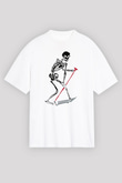 Lil Peep Baskılı Beyaz Unisex Oversize Tişört - Tshirt