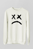 Lil Peep Baskılı Beyaz Unisex Sweatshirt