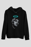 Lil Peep Baskılı Unisex Siyah Hoodie