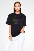 Lil Peep Baskılı Unisex Siyah Oversize Tişört - Tshirt