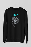 Lil Peep Baskılı Unisex Siyah Sweatshirt
