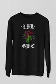 Lil Peep Baskılı Unisex Siyah Sweatshirt