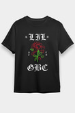 Lil Peep Baskılı Unisex Siyah Tişört - Tshirt