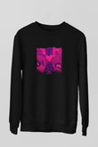 Lil Uzi Vert Baskılı Unisex Siyah Sweatshirt