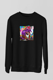 Lil Uzi Vert Baskılı Unisex Siyah Sweatshirt