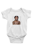 Lil Wayne Baskılı Unisex Beyaz Bebek Body - Zıbın