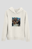 Lil Wayne Baskılı Unisex Beyaz Kapüşonlu Sweatshirt