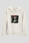 Lil Wayne Baskılı Unisex Beyaz Kapüşonlu Sweatshirt