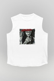 Lil Wayne Baskılı Unisex Beyaz Kolsuz Tişört