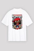 Lil Wayne Baskılı Unisex Beyaz Oversize Tişört