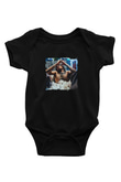 Lil Wayne Baskılı Unisex Siyah Bebek Body - Zıbın