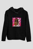 Lil Wayne Baskılı Unisex Siyah Hoodie