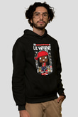Lil Wayne Baskılı Unisex Siyah Hoodie
