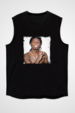 Lil Wayne Baskılı Unisex Siyah Kolsuz Tişört