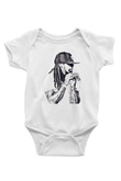 Lil Wayne Beyaz Bebek Body - Zıbın