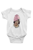 Lil Xan Baskılı Beyaz Unisex Bebek Body - Zıbın
