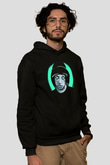 Lil Xan Baskılı Unisex Siyah Hoodie
