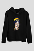 Lil Xan Baskılı Unisex Siyah Hoodie