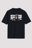 Lil Xan Baskılı Unisex Siyah Oversize Tişört - Tshirt