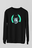 Lil Xan Baskılı Unisex Siyah Sweatshirt